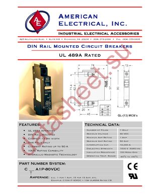 C25A1P-80VDC datasheet  